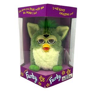 1998 Furby Frog Green White Blue Eyes 70-800 Gen 3 Collector Condition SEALED!